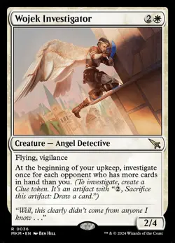 MTG Murders at Karlov Manor *FOIL* R Wojek Investigator #0036a BLUE VARIANT - Image 1