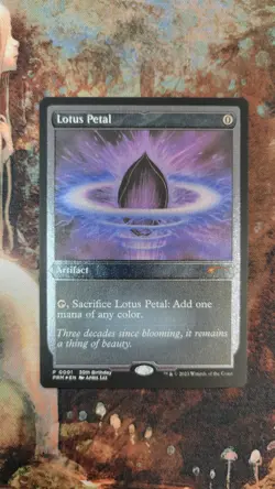 MTG Lotus Petal FOIL Etched Promo NM/Mint - Image 1
