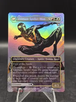 Miles Morales - Ultimate Spider-Man 0200 Foil Borderless Marvel's Spider-Man NM - Image 2