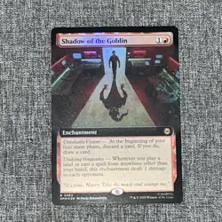 Shadow of the Goblin (Extended Art) (Foil) 0262 (R) MTG Spider-Man (SPM) - Image 1