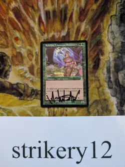 Rofellos, Llanowar Emissary - Urza's Destiny - Signed by Michael Sutfin - MTG - Image 1