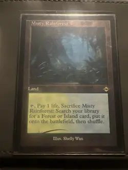 Misty Rainforest (Retro Frame) (Foil Etched) Modern Horizons 2 Foil - Image 1