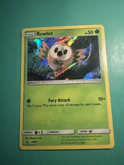Rowlet Holo Promo SM01 Sun And Moon Pokemon TCG 2016 - Image 1