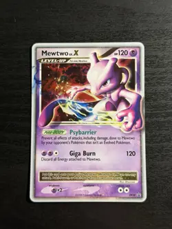 Mewtwo LV.X DP28 Diamond and Pearl Promos Holo English LP Pokemon TCG 2008 - Image 3
