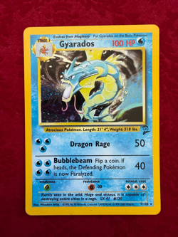 Pokemon TCG Gyarados holo 7/130, Base Set 2 (NM/LP) - Image 1