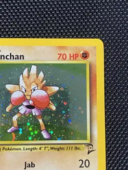 Hitmonchan 8/130 2000 Pokemon Base Set 2 Holo LP/NM - Image 3