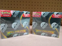 Pokemon Mega Evolution Enhanced Booster Box Lot Of Two (2) - Image 1