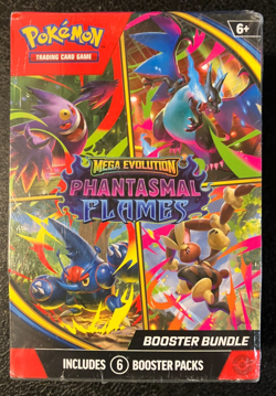 Pokemon TCG Mega Evolution Phantasmal Flames Booster Bundle 6 Booster Packs New - Image 1