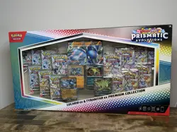 Pokemon Prismatic Evolutions Lucario ex & Tyranitar ex Premium Collection - Image 1
