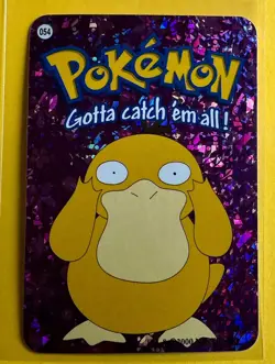PSYDUCK Pokemon Pocket Monsters Japanese Vending Prism Sticker Holo LP Foil 🔥 - Image 1