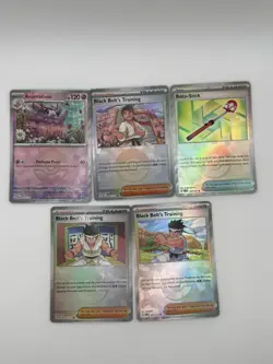 Prismatic Pokemon TCG Pokeball Pattern Lot (5) All Different - Image 1