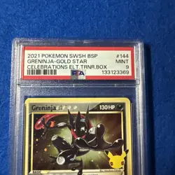 2021 POKEMON SWSH BLACK STAR PROMO #144 GRENINJA-GOLD STAR PSA 9 - Image 2