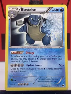 Blastoise 31/149 Boundaries Crossed Regular Rare Pokemon TCG 2012 VLP - Image 3