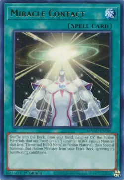 Yugioh Miracle Contact MAGO-EN148 1st Edition Gold Rare M/NM - Image 1