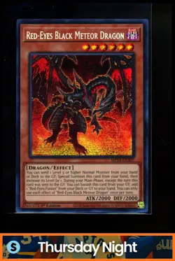 2024 YU-GI-OH! 25TH ANNIVERSARY TIN 1ST EDITION RED-EYES BLACK METEOR DRAGON - Image 1