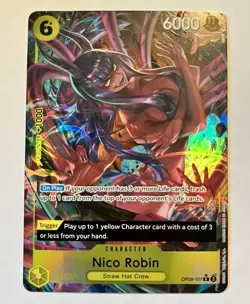 🔥📈One Piece Nico Robin OP09-107 R Alt Art Emperors In The New World - Image 1
