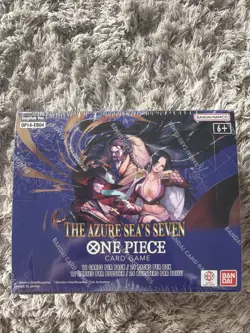 One Piece TCG OP-14 The Azure Sea's Seven Booster Box English Sealed New In Hand - Image 1