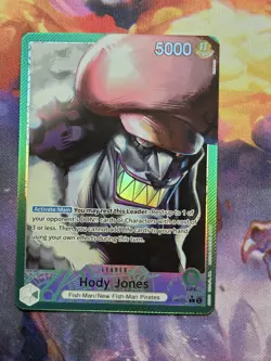 ENGLISH One Piece - Wings Of The Captain OP06-020 Hody Jones Leader ALT ART - Image 1