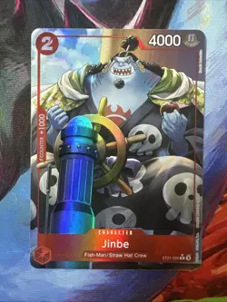 Jinbe ST21-005 Alt Art Foil One Piece Starter Deck EX Gear 5 NM English - Image 1