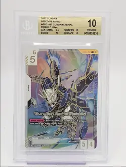 GUNDAM AERIAL REBUILD 2025 GUNDAM NEWTYPE RISING D GD01-067 BGS 10 Q6065 - Image 1