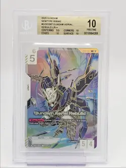 GUNDAM AERIAL REBUILD 2025 GUNDAM NEWTYPE RISING C GD01-067 BGS 10 Q6065 - Image 1