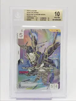 GUNDAM AERIAL REBUILD 2025 GUNDAM NEWTYPE RISING B GD01-067 BGS 10 Q6065 - Image 1