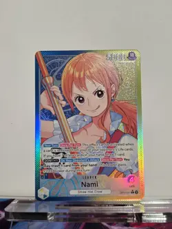 Nami - OP11-041 - Alt Art Leader - A Fist of Divine Speed - One Piece - English - Image 1