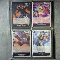 ONE PIECE ENG TCG: BLACK MARSHALL D TEACH BLACKBEARD CORE DECK 86 CARD NEAR MINT - Image 2