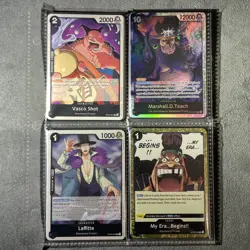 ONE PIECE ENG TCG: BLACK MARSHALL D TEACH BLACKBEARD CORE DECK 86 CARD NEAR MINT - Image 3