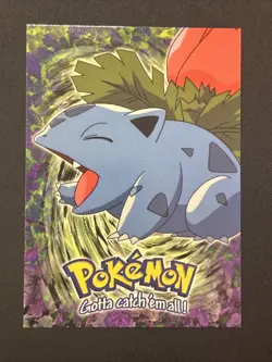 1999 Topps Pokemon Card TV Animation Edition #02 Ivysaur E2 of 12 Black Logo - Image 1
