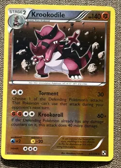Krookodile 65/114 Reverse Holo Black and White 2011 Pokemon Card Lightly Played - Image 1