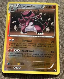 Krookodile 65/114 Reverse Holo Black and White 2011 Pokemon Card Lightly Played - Image 2