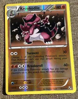 Krookodile 65/114 Reverse Holo Black and White 2011 Pokemon Card Lightly Played - Image 4
