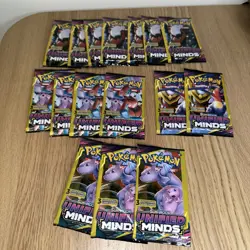 (16 packs) PaPokemon Sun & Moon Unified Minds | 3 Card Pack - Factory Sealed - Image 1