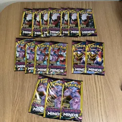 (16 packs) PaPokemon Sun & Moon Unified Minds | 3 Card Pack - Factory Sealed - Image 2