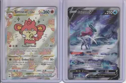 POKEMON CROWN ZENITH HOLO CARD LOT Simisear Vstar GG37/GG70 Suicune V GG38/GG70 - Image 1