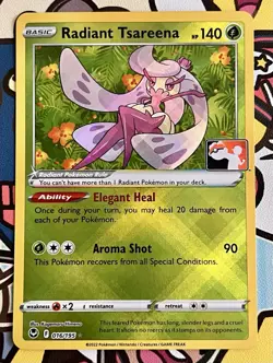 Pokemon Card Radiant Tsareena 016/195 Prize Pack Series 3 Stamped - NM - Image 1