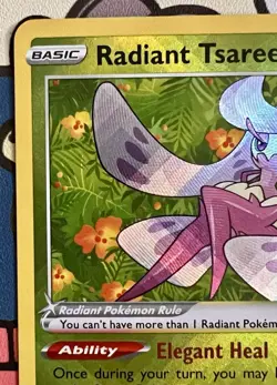 Pokemon Card Radiant Tsareena 016/195 Prize Pack Series 3 Stamped - NM - Image 2