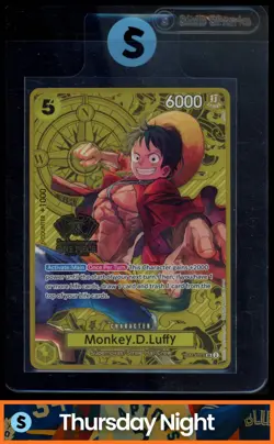 2023 ONE PIECE PROMO CARDS: MONKEY.D.LUFFY (ST13-015) JAPANESE 2ND ANNIVERSARY - Image 1
