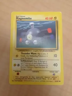 Pokemon TCG Magnemite Base Set, Unlimited Common Card 53/102 - Image 1