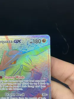 Rayquaza GX 177/168 Secret Rare 2018 Celestial Storm Pokemon Card rainbow - Image 4