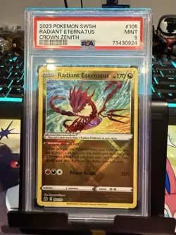 Pokemon TCG Radiant Eternatus Crown Zenith Holo Card 105/159 PSA 9 - Image 1