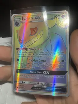 Pokemon TCG Banette GX Full Art Holo Card Celestial Storm 174/168 - Image 1