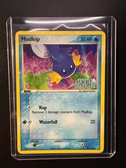 Pokemon Mudkip TCG Crystal Guardians Holo Stamped Common Card 58/100 EX - Image 1