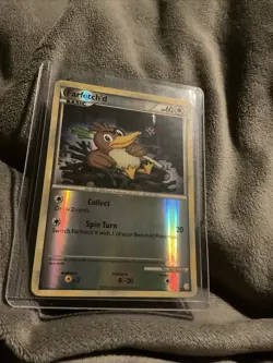 Pokemon TCG Farfetch'd Reverse Holo HeartGold SoulSilver Card 19/123 - Image 1