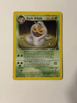 Pokemon TCG Dark Arbok Holo Rare Card 2000 Unlimited 2/82 - LP/MP - Image 2