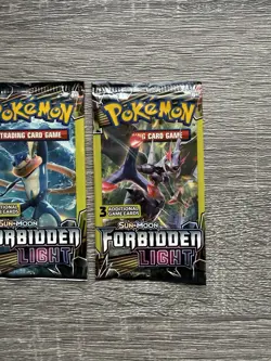 3x Pokemon Sun & Moon Forbidden Light 3 Card Booster Pack 2018 Unweighed - Image 4
