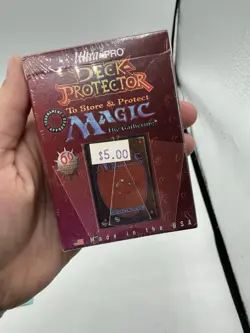 New! Vintage 1996 Ultra Pro Clear Deck Protector 100 Sleeve Rembrandt Sealed MTG - Image 2