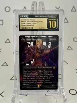 Zenos yae Galvus Borderless Surge Foil - CGC 10 Pristine MTG Magic Final Fantasy - Image 1