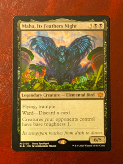 MTG BLB BLOOMBURROW MAHA, ITS FEATHERS NIGHT NEAR MINT FREE SHIPPING - Image 2